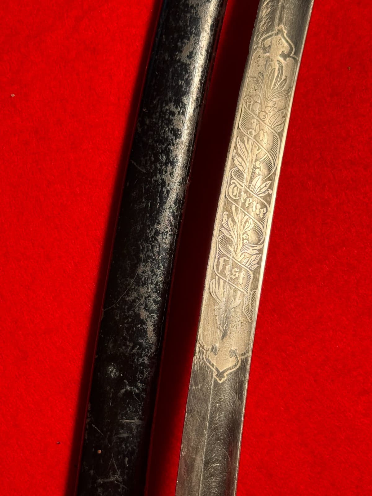 Antique Original WW1 German Bavarian Officer's Sword Engraved - 3