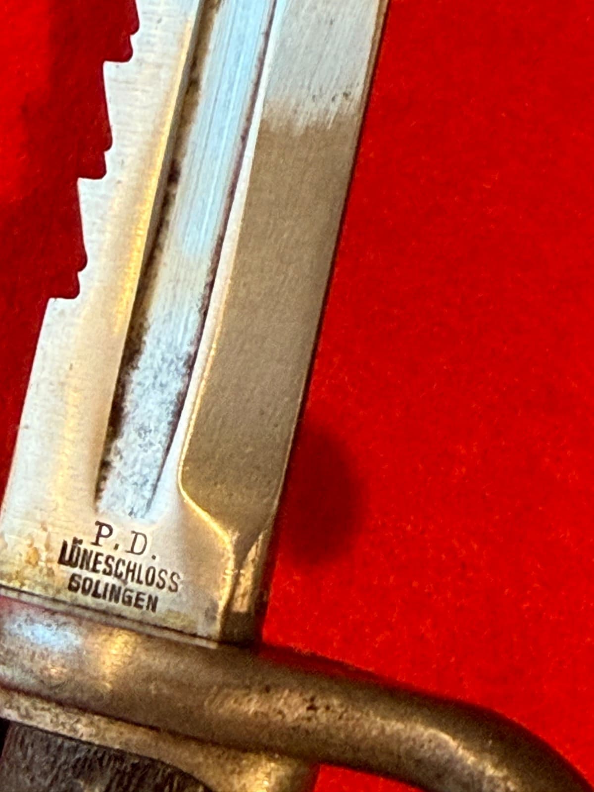 Antique Very Rare Original WWI German M1898 Sawback Bayonet - 11