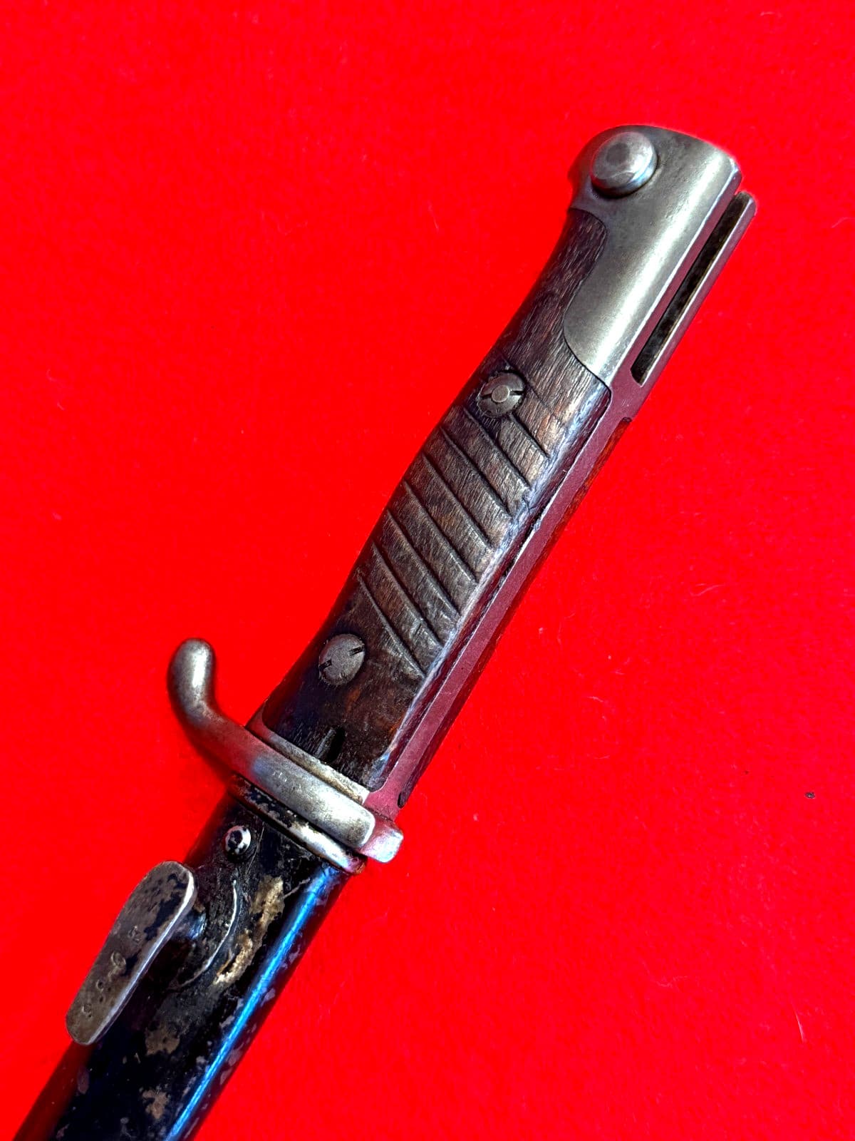 Antique Very Rare Original WWI German M1898 Sawback Bayonet - 16