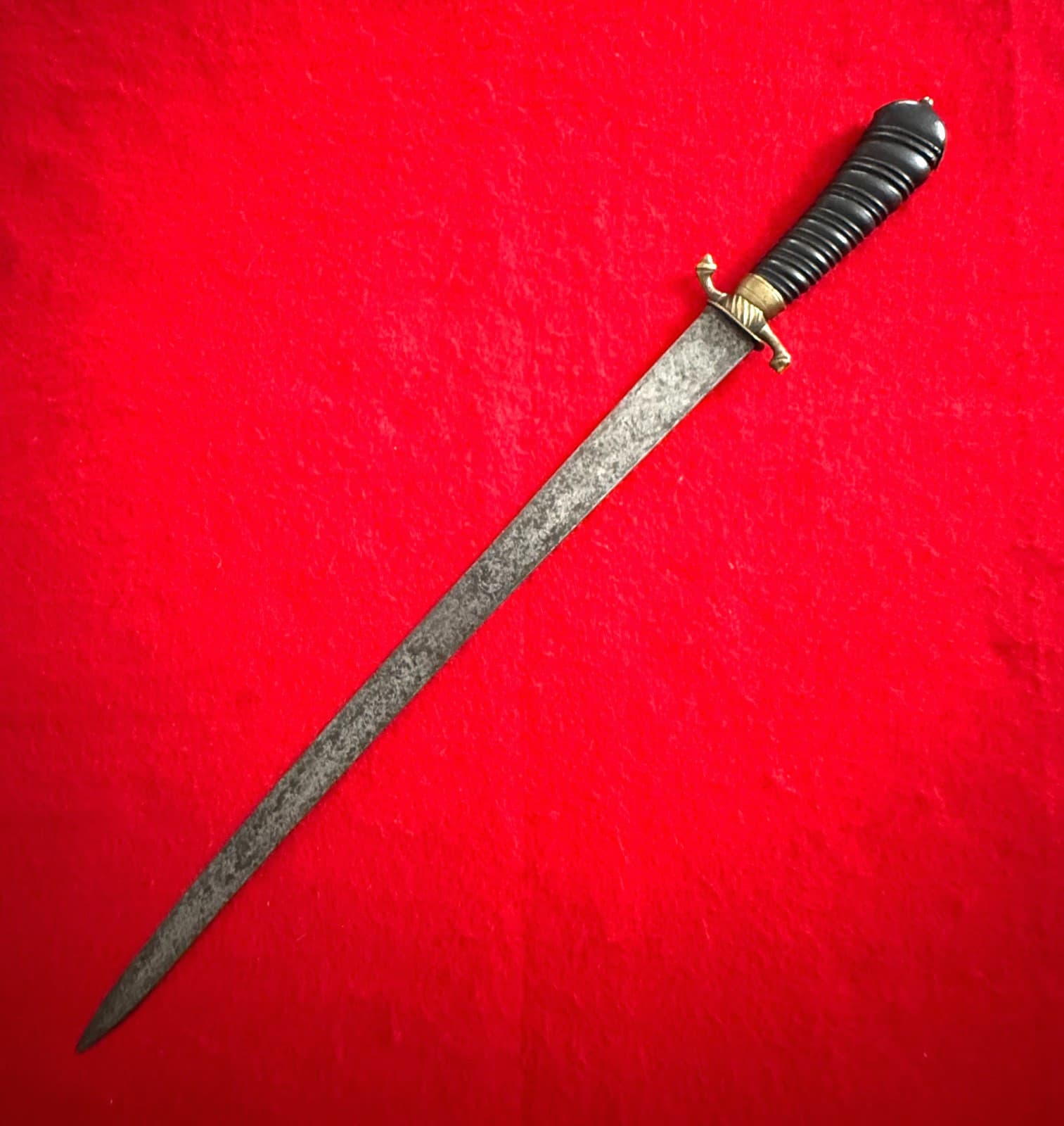 RARE Antique 18th Century Short Sword with Patterns - 1