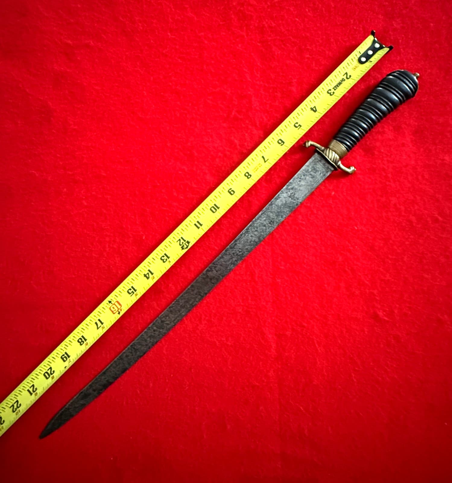 RARE Antique 18th Century Short Sword with Patterns - 2
