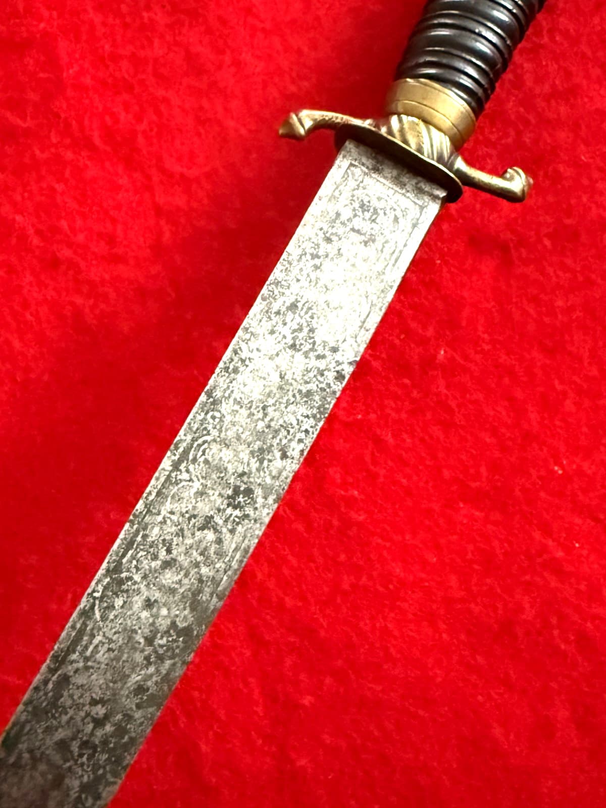RARE Antique 18th Century Short Sword with Patterns - 8