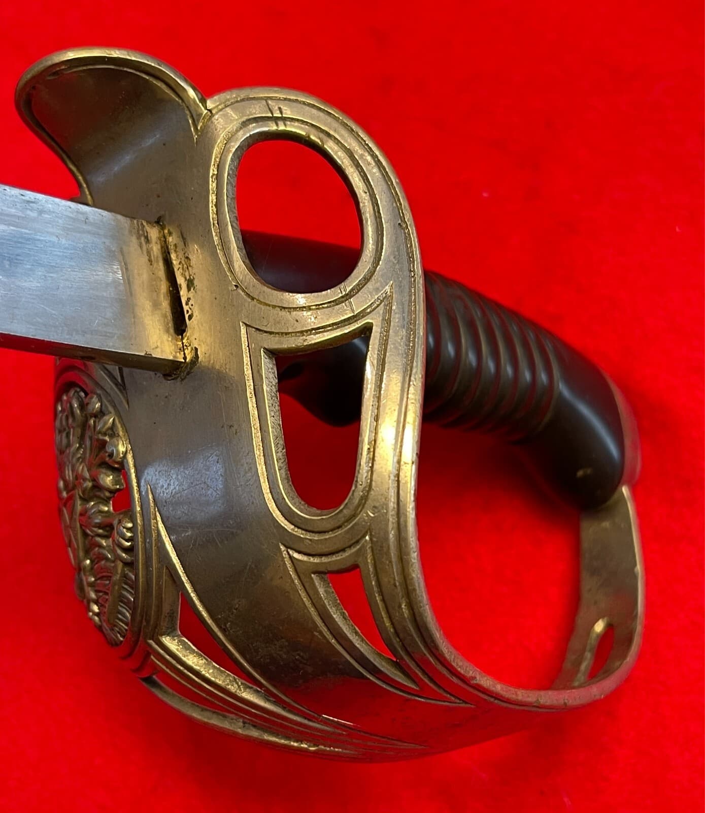 Antique German WW1 Regiment Engraved Cold Blue Blade Sword - 16