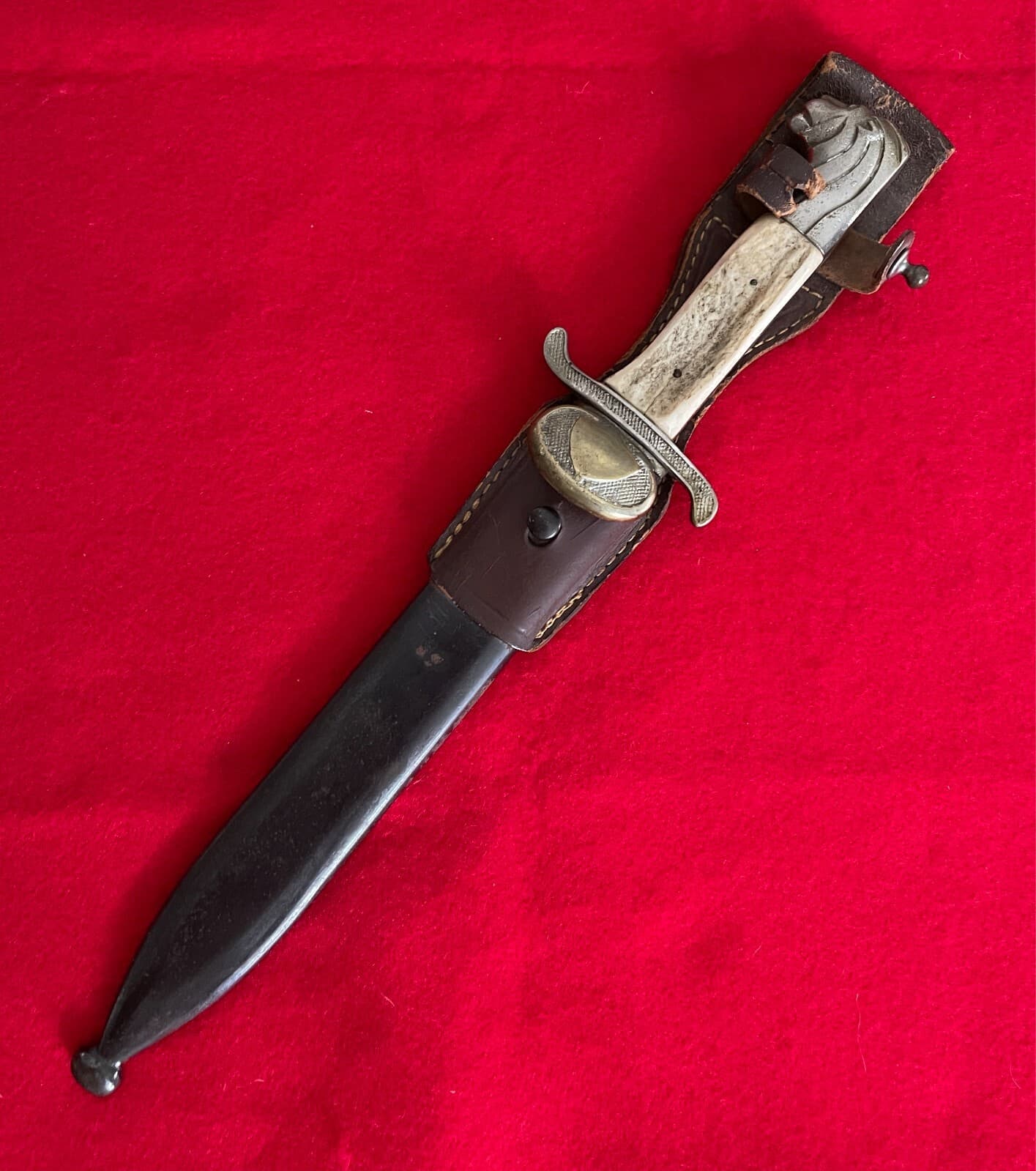 WW2 Swedish dress Bayonet with Scabbard and Frog - 1