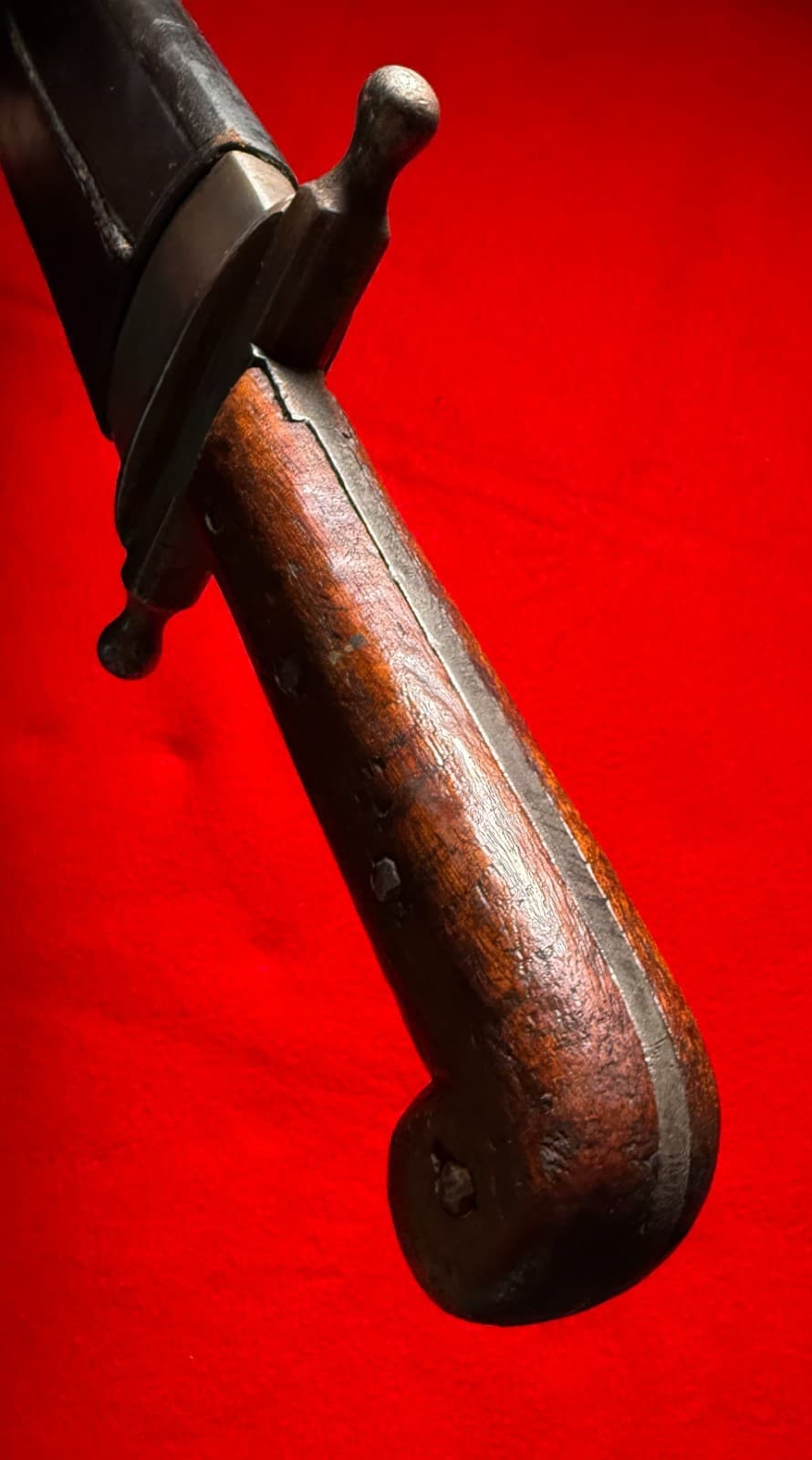 Original Antique Austrian WW1 Short Sword Large Knife with Scabbard - 7