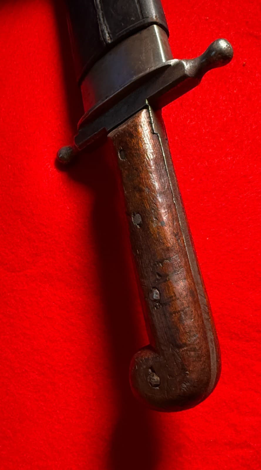 Original Antique Austrian WW1 Short Sword Large Knife with Scabbard - 9