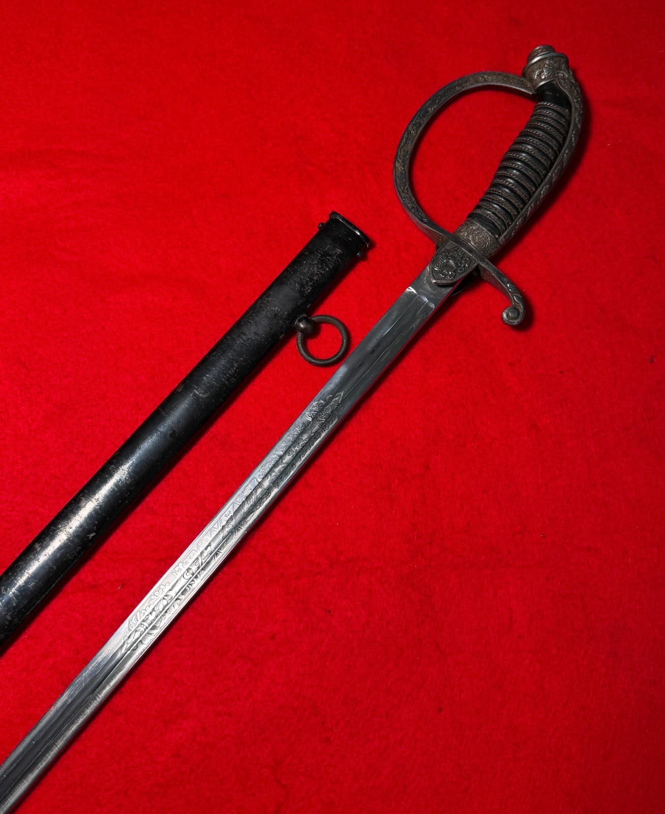 Bavarian M 1898 Cuirassier Officers Sword w/Scabbard - 1