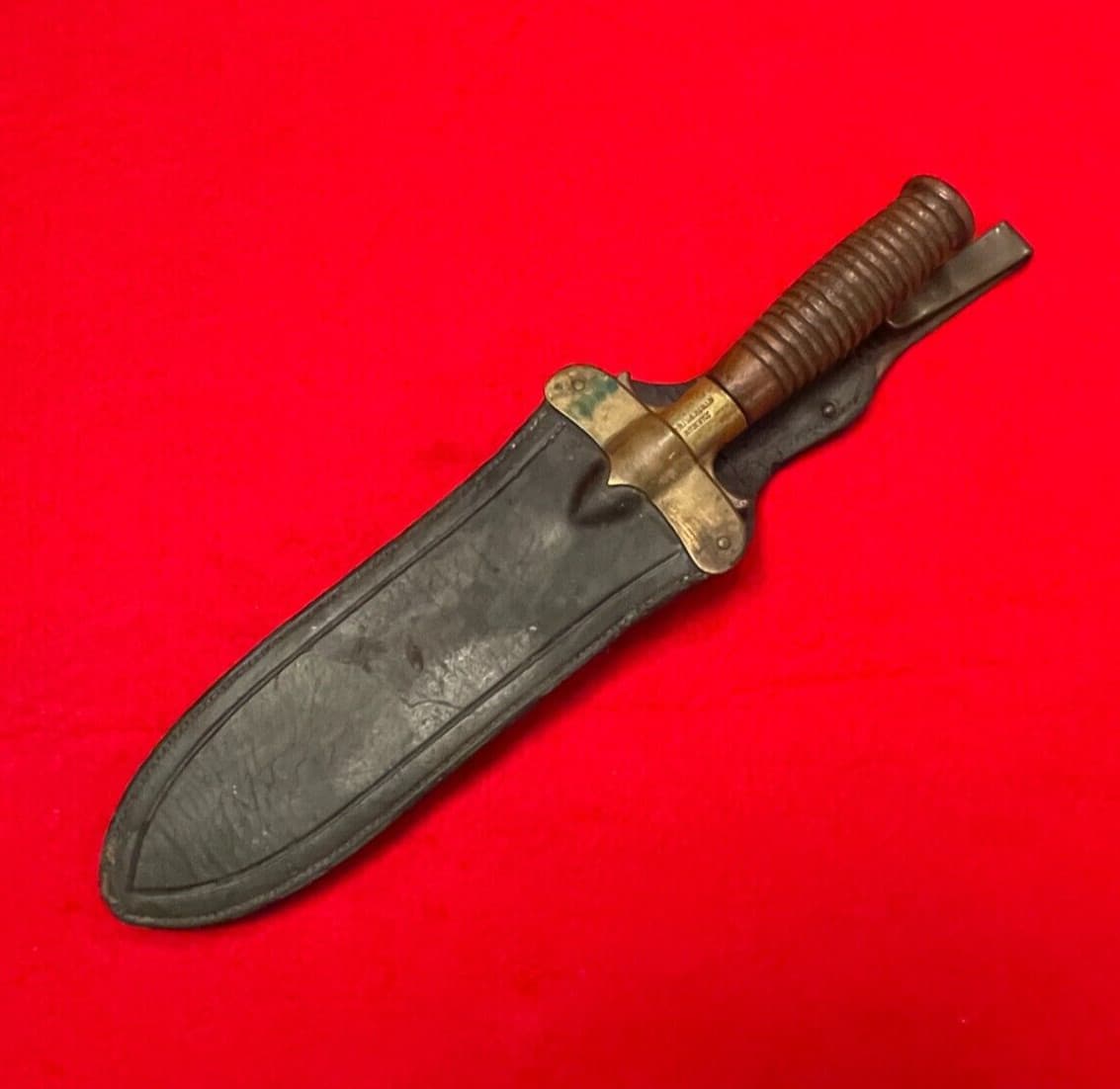 ANTIQUE ORIGINAL MODEL 1880 SPRINGFIELD ARMORY HUNTING KNIFE - 1