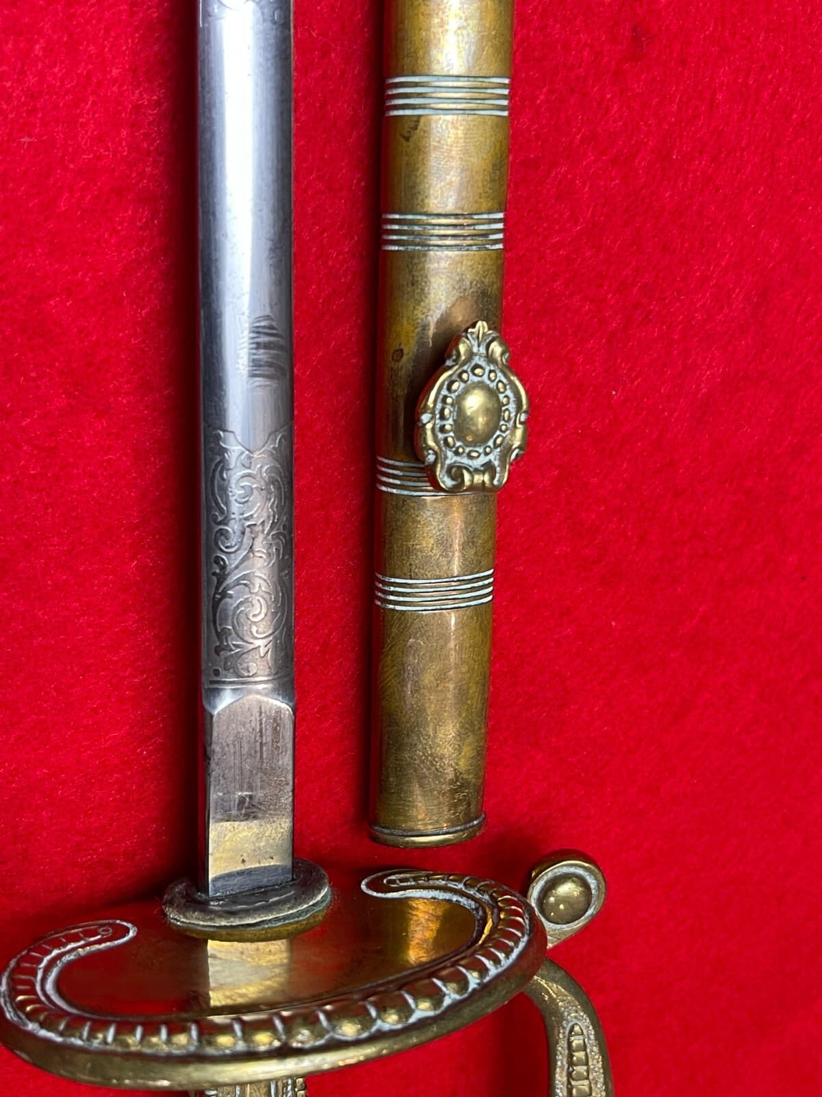 Original Antique British George 5th Officers Court Dress Sword - 10