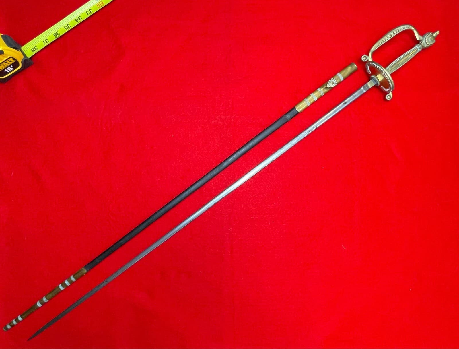 Original Antique British George 5th Officers Court Dress Sword - 2