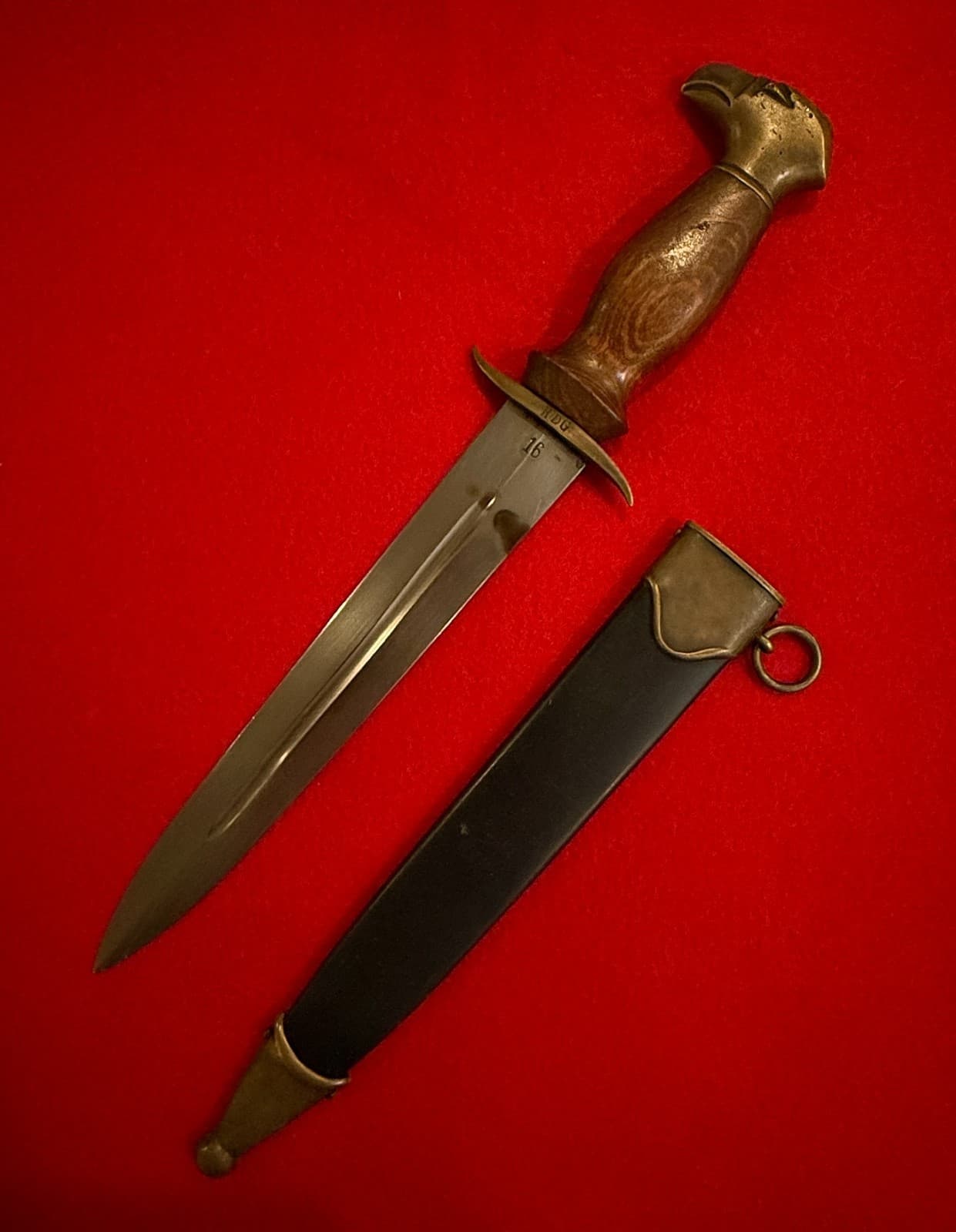 RARE WWII SLOVAK HLINKA GUARD DAGGER with Scabbard
