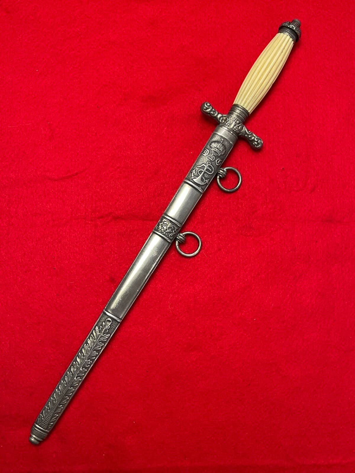 Antique Austria WW1 Navy Officer's Engraved Dagger
