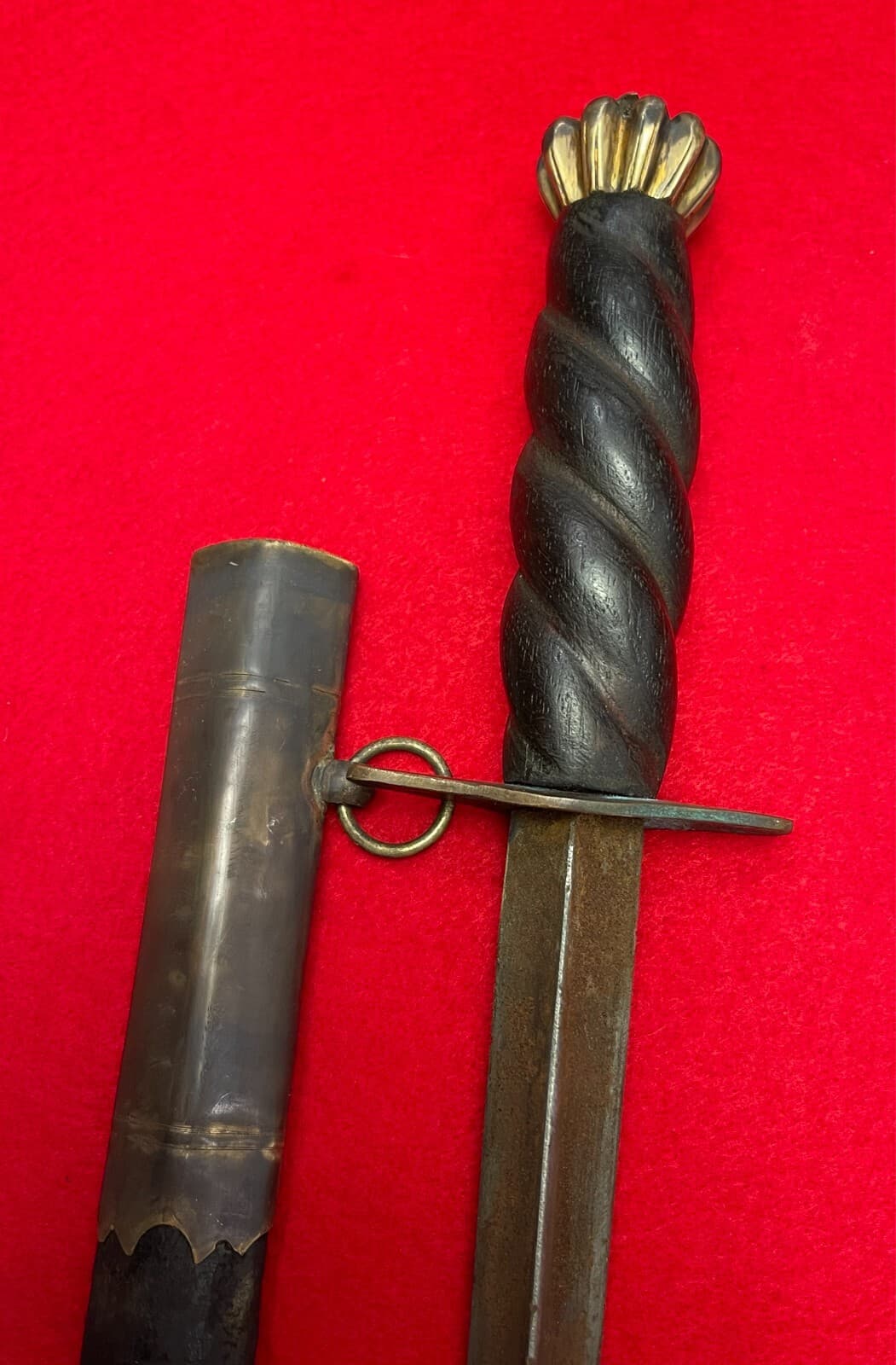Antique American Revolution Large Naval Dagger (1700s) - 12